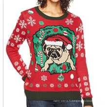 Pull de Noël laid de PK1884HX avec le petit pull de chien